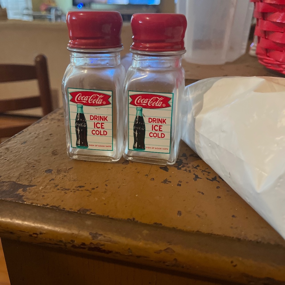 Coca Cola Salt and Pepper Shakers